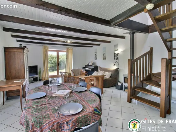 Gîte meublé 60 m² au calme - Rosnoën - Location 6 mois