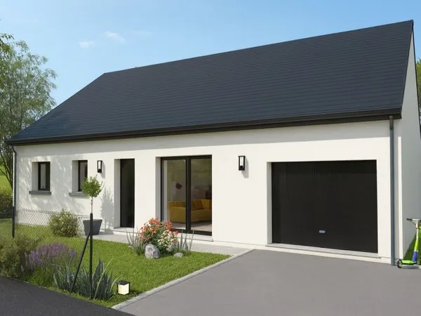 Projet de construction d'une maison 85 m² avec terrain à DOMAGNE (35)