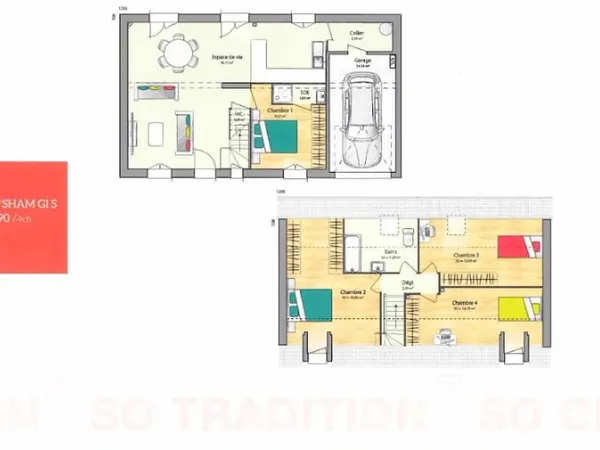 Maison neuve 5 pièces 90 m²