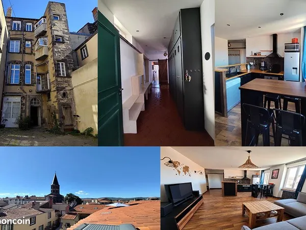 À louer - Appartement meublé en plein coeur de Riom - Calme, lumineux et avec vue exceptionnelle