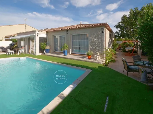 Villa languedocienne T5, prête-à-vivre, au calme, avec belle