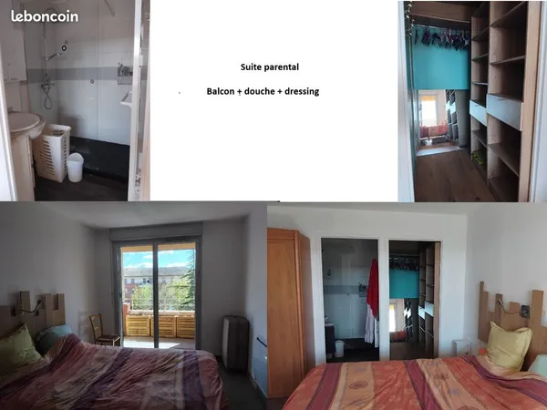 🏡 Chambre de 16 m² en colocation haut de gamme - Piscine, balcon, parking - Toulouse Lalande
