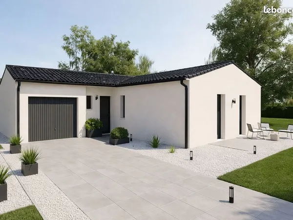 Maison de 66.88 m² sur un terrain de 636 m² à BRESSUIRE en DEUX-SEVRES (79)