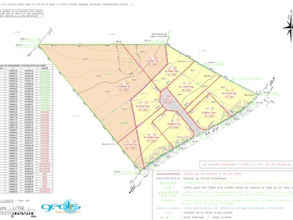 Terrain 801 m² Lapte