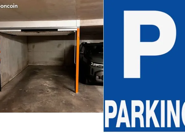 Place de parking en sous terrain métro Léo Lagrange