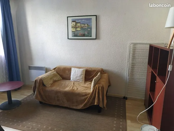 Location av. De Grande-Bretagne T2 calme lumineux meublé 34m2