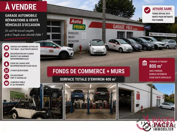 Vend garage automobile FDC+murs