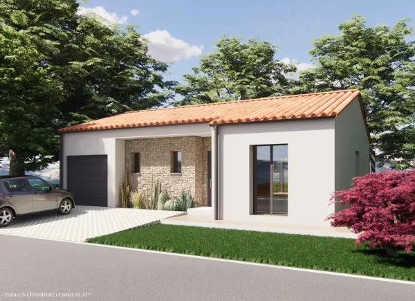 Terrain + maison 4 pièces 90 m²