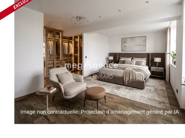 3 chambres, rangements, jardin.