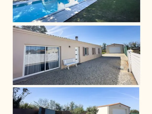 3 Maison 121 m2 - 3 chambres gd garage - piscine - clim