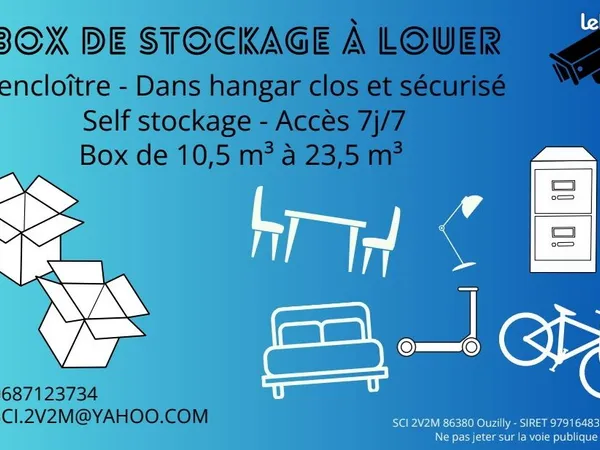 Location box de stockage Lencloître