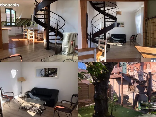 T3 meublé en duplex avec jardinet - 68 m² - Côte Pavée / Guilhemery