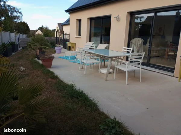 Rare: maison récente (août 2024)a Gouville sur mer PMR Vue mer lointaine classe AA