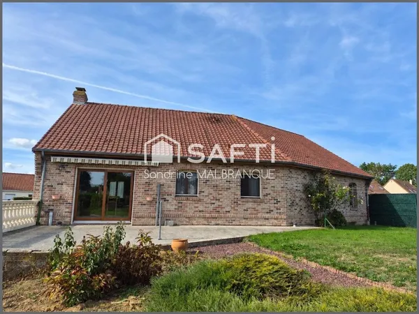 Maison individuelle de PLAIN-PIED 125 m2 _4 chambres -sous sol complet