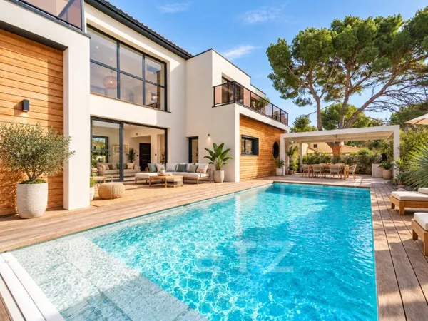 LE GRAU D'AGDE - VILLA CONTEMPORAINE D'EXCEPTION, CALME ABSOLU À DEUX PAS DES PLAGES
