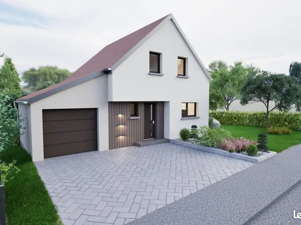 Votre maison de 104m², 5 pièces, 3 chambres et un garage de 19m²