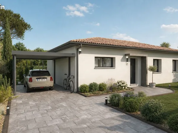 Maison neuve de 100 m² avec 4 chambres sur terrain viabilisé de 465 m² à Escalquens