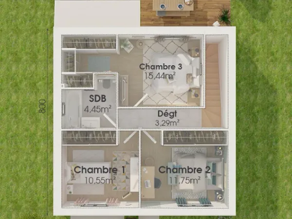 Maison neuve 4 pièces 82 m²