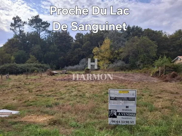 Terrain à bâtir de 540 m² lac de Sanguinet