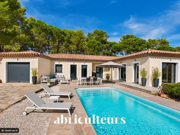 Jolie villa contemporaine avec vue panoramique en vente à Bagnols-en-Forêt (83600)