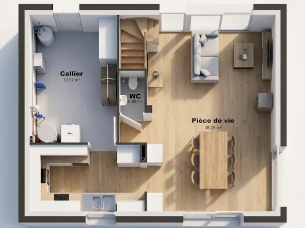 Maison neuve 4 pièces 84 m²