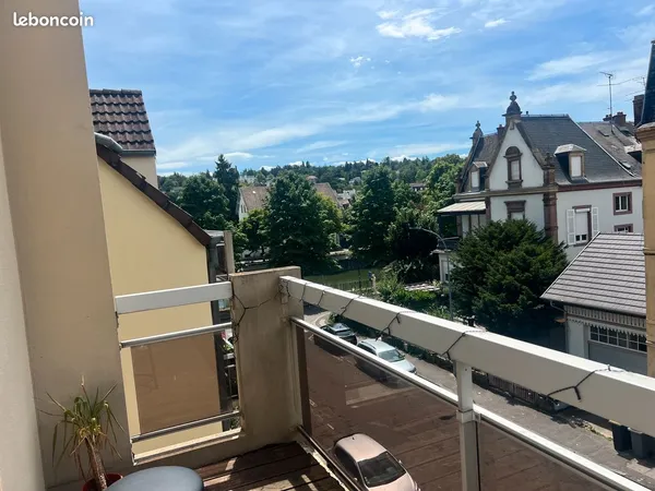 Mulhouse quartier fonderie superbe f3 duplex dernier etage avec balcon