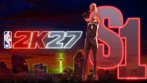 NBA 2K27: Ein Rockstar-Logo auf dem Arcade-Automaten von Saison 3