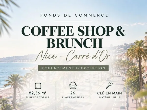 NICE  CARRÉ D'OR  COFFEE SHOP & BRUNCH  EMPLACEMENT PREMIUM