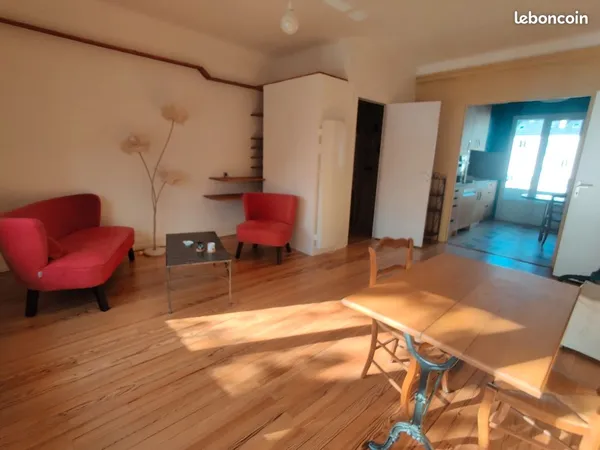 Loue T3 Meublé Très Lumineux