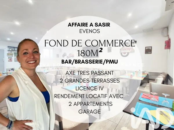 Vente Bar, Brasserie, Tabac 180 m²