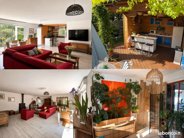 Maison de plain-pied, ossature bois, 112 m², piscine et jardin, 5 min de Châtelaillon-Plage, 15 min 