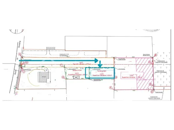 Terrain 414 m²