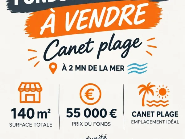 FONDS DE COMMERCE À CANET-EN-ROUSSILLON