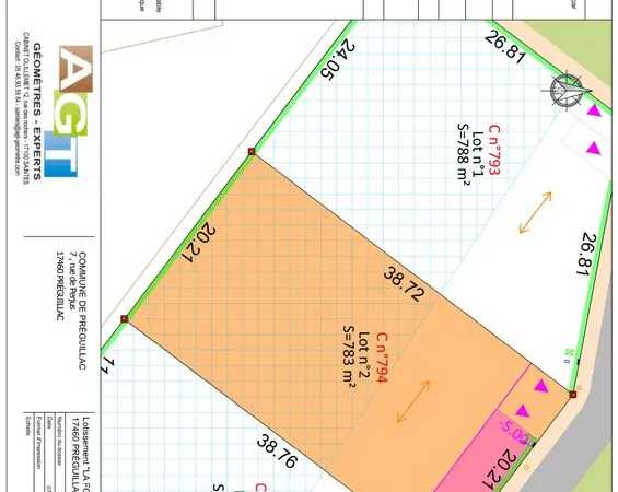Vente de terrain à construire