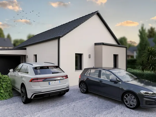 Terrain + maison 85 m²