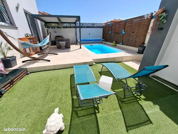 Maison 3 chambres avec piscine