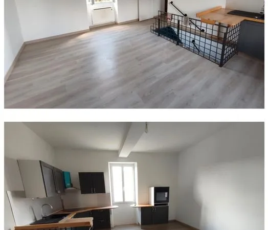 Maison rénovée de 61 m² avec garage et jardin