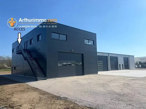 Local professionnel neuf à louer - 138 m² - Zone industrielle de Revel