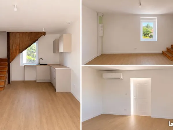 T3 fraîchement rénové en triplex - 68,2 m² habitables - climatisation - 2 stationnements
