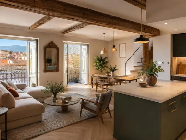 Dernier étage  T3 duplex avec balcon  Nice Est, Riquier / Coulée Verte