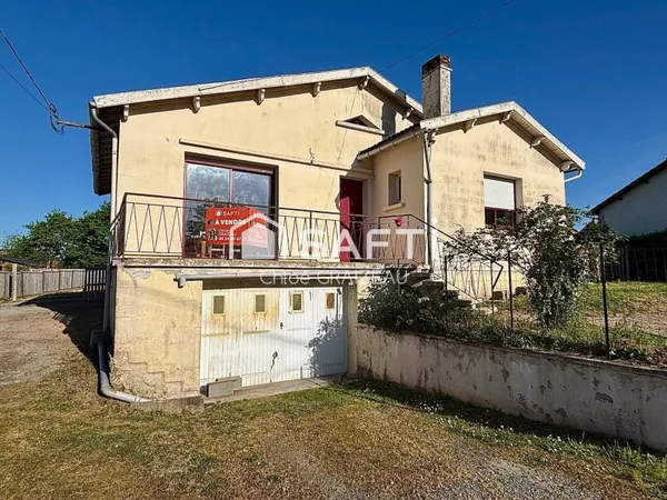 Maison sur demi-sous-sol, 84 m² habitables, terrain constructible