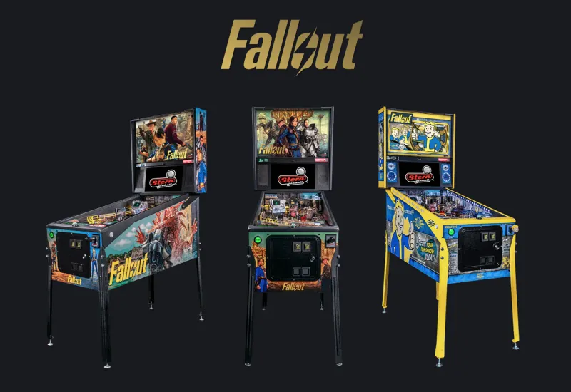 Fallout envahit les salles d'arcade avec trois flippers Stern