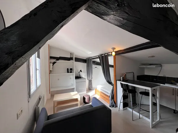 Studio 3 pièces 33 m²
