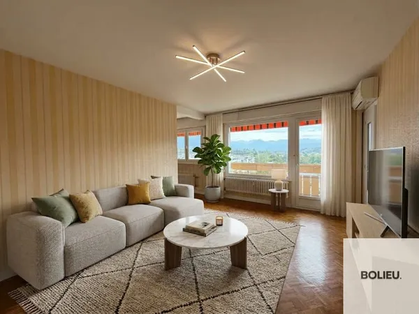 BASSENS T4 - Etage élevé avec terrasse sud-est, cave et ga