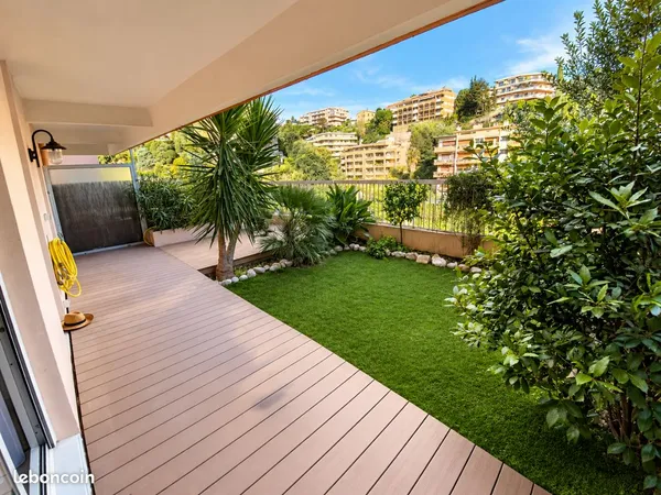 NICE OUEST - LANTERNE | 2 PIÈCES MEUBLÉ 49 m² - REZ-DE-JARDIN - GARAGE + CAVE