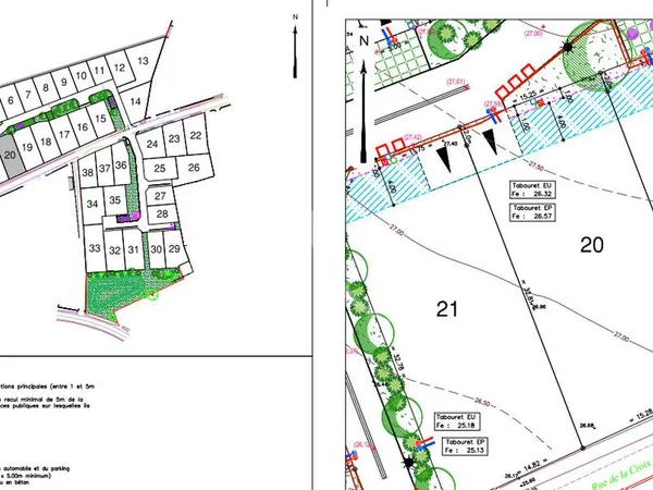 Terrain 523 m² BREM SUR MER