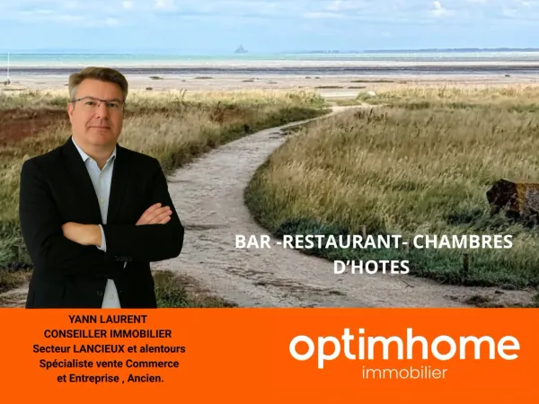 À vendre : Murs et Fonds de Commerce - Bar, Restaurant & Chambres d'Hôtes, proche CANCALE