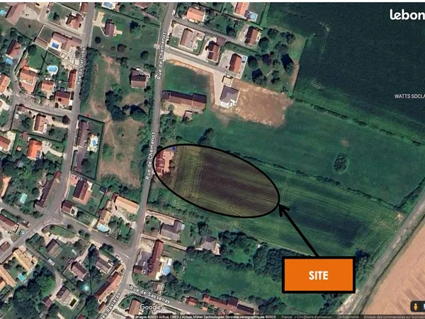 Terrain constructible à vendre
