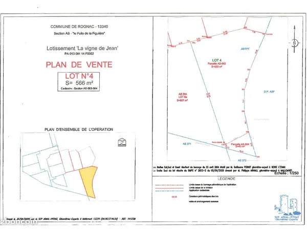 Terrain 566 m² constructible