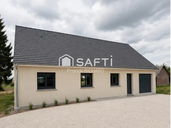 Maison neuve de plain-pied - 96 m² - 3 chambres - Garage - Cuy-Saint-Fiacre